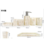 Natural Shell Bathroom Set