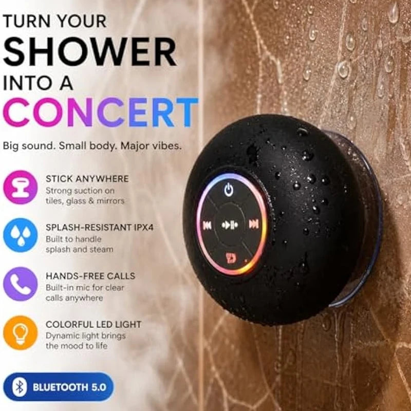 Waterproof Bluetooth Shower Speaker