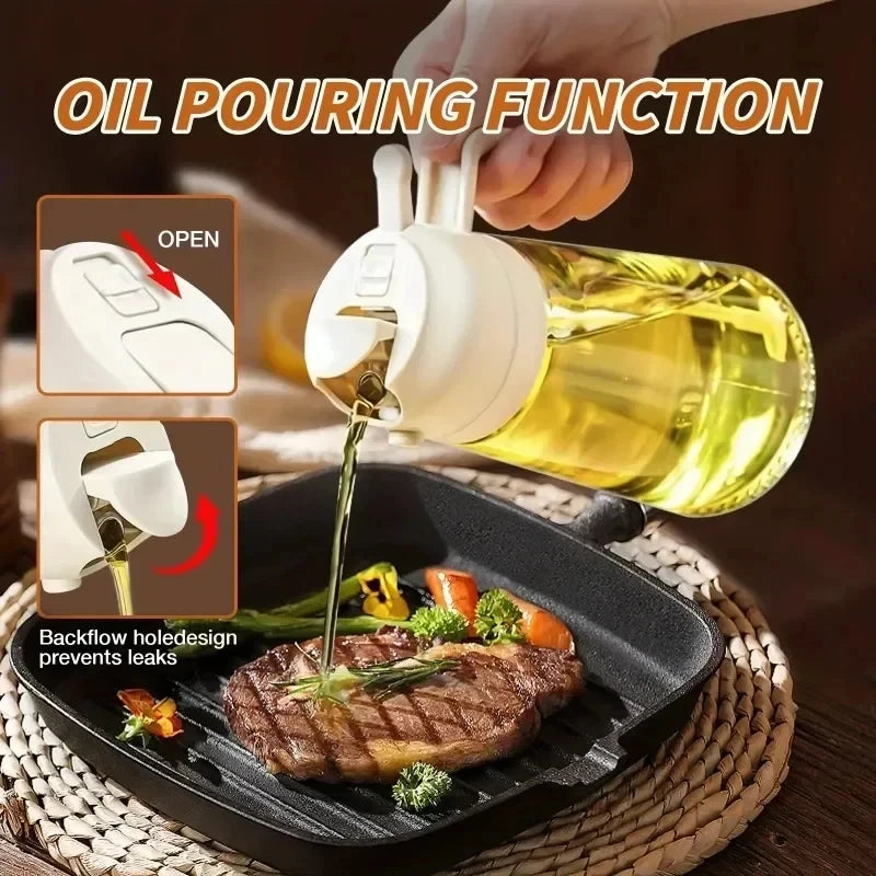 Kitchen Oil Dispenser and Sprayer