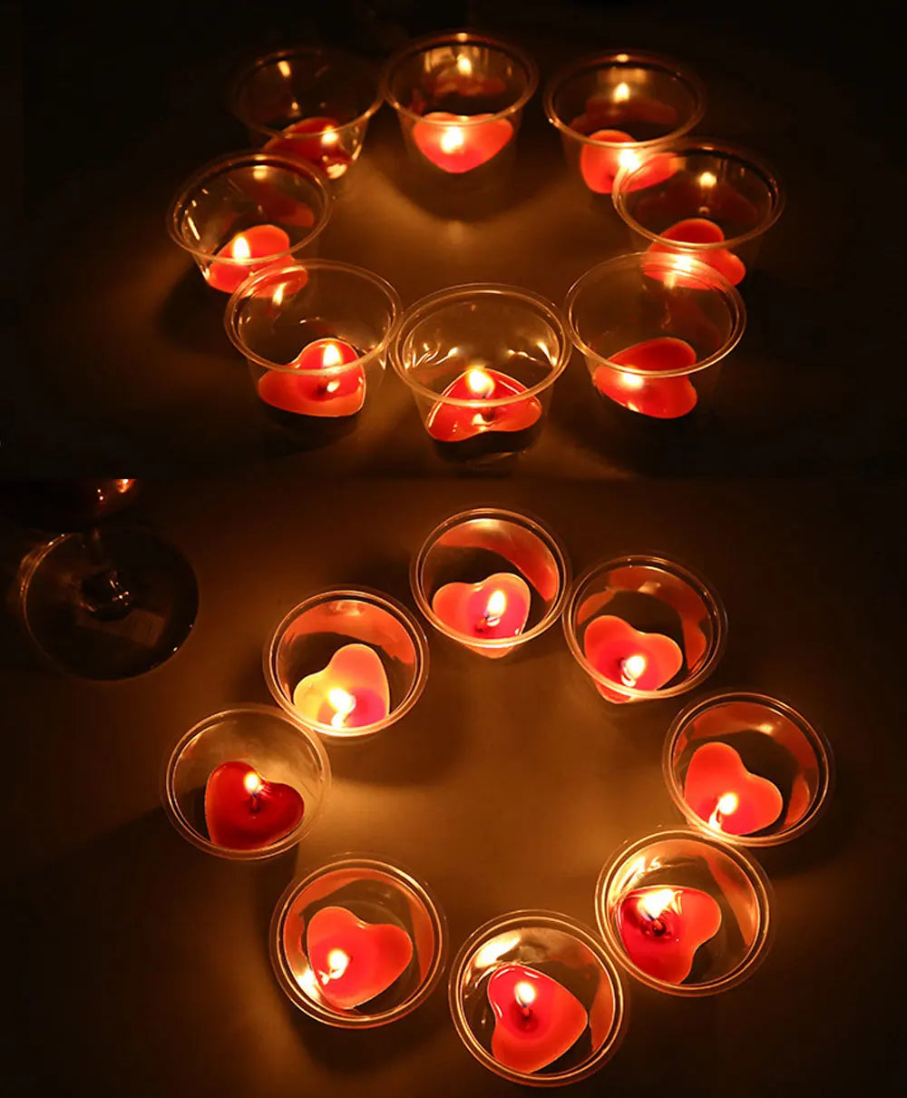 Romantic Glow Tea Lights Set (50 Pack)