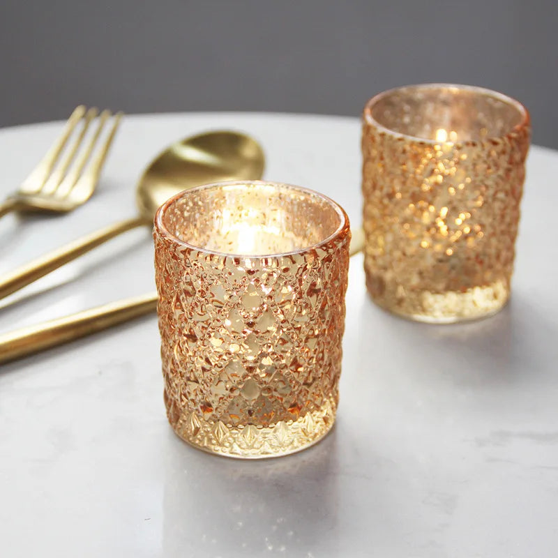 Elegant Golden Candle Holder