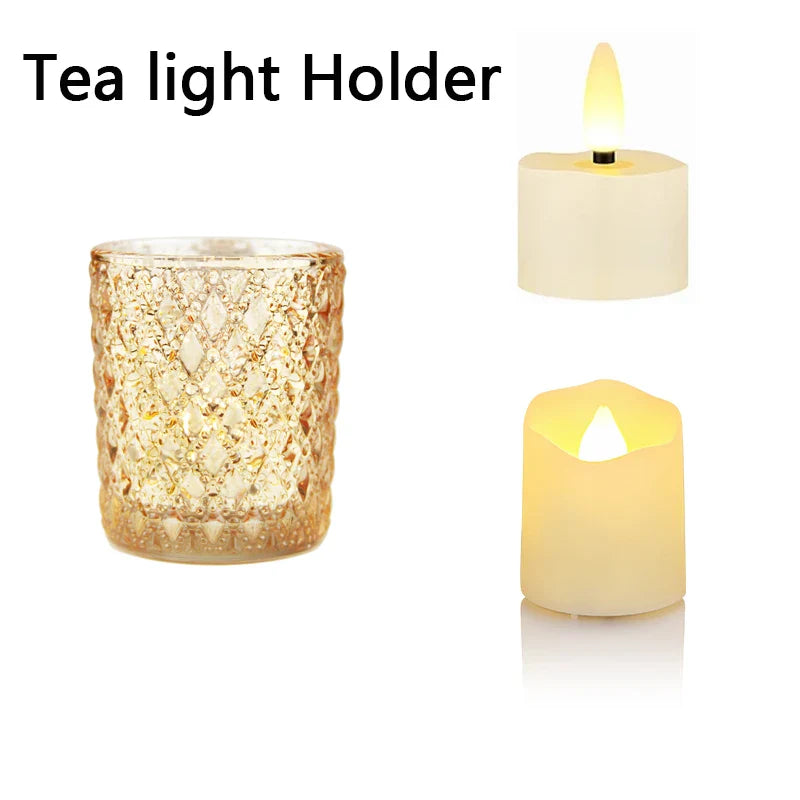 Elegant Golden Candle Holder