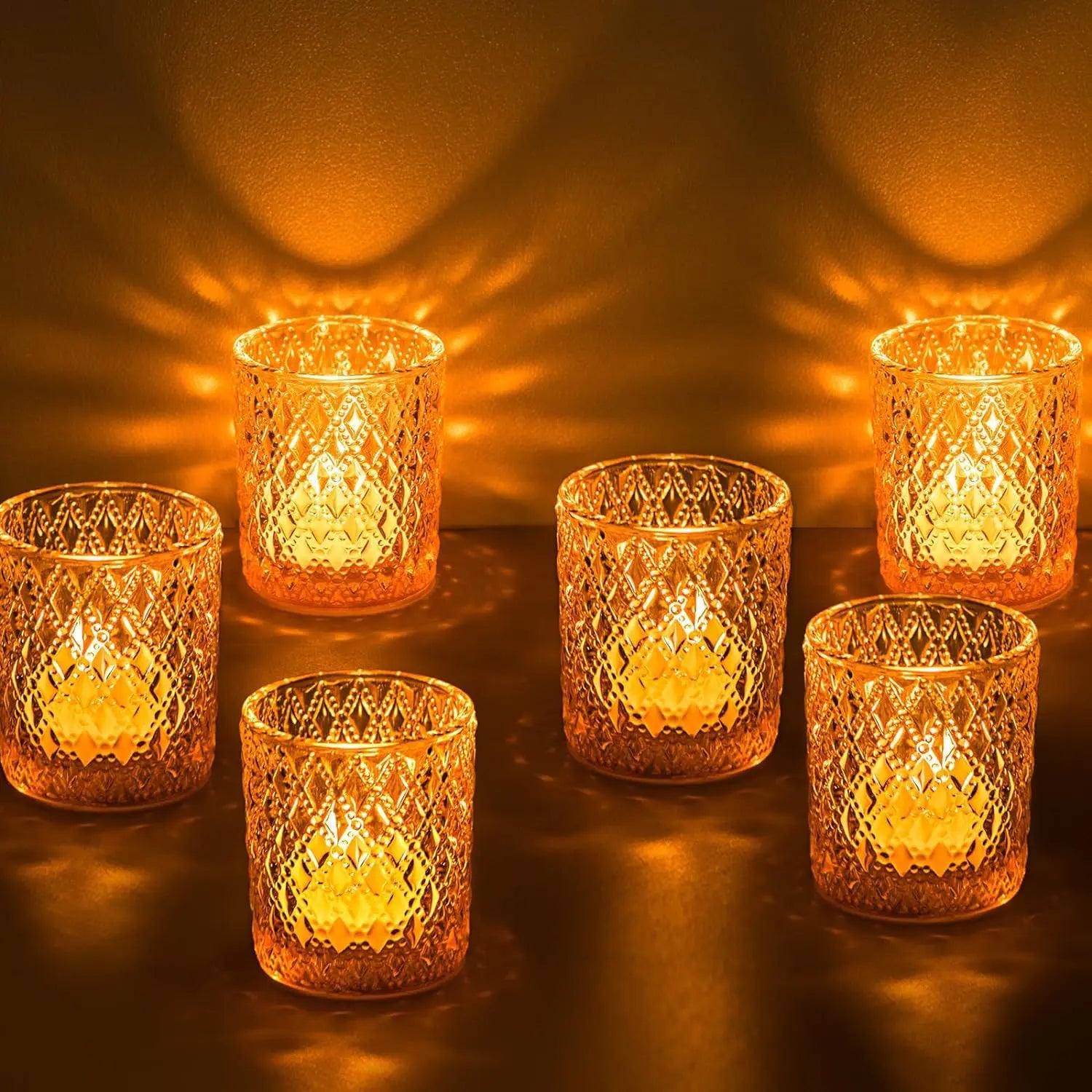 Elegant Golden Candle Holder