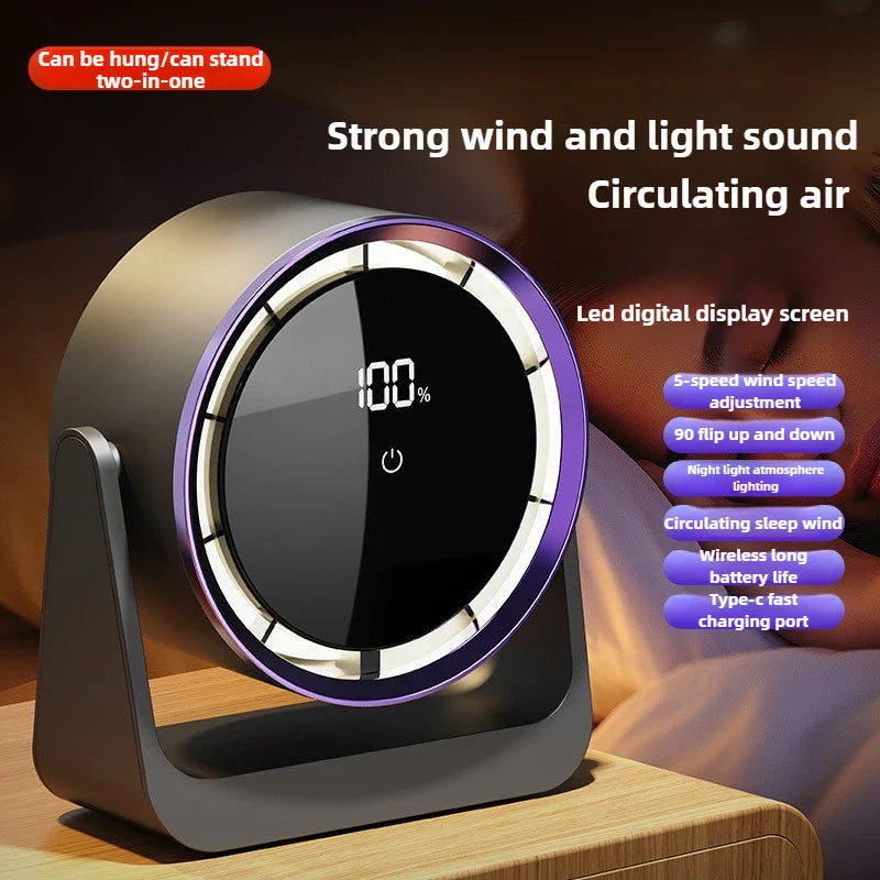 Touch Screen Mini Desktop Fan