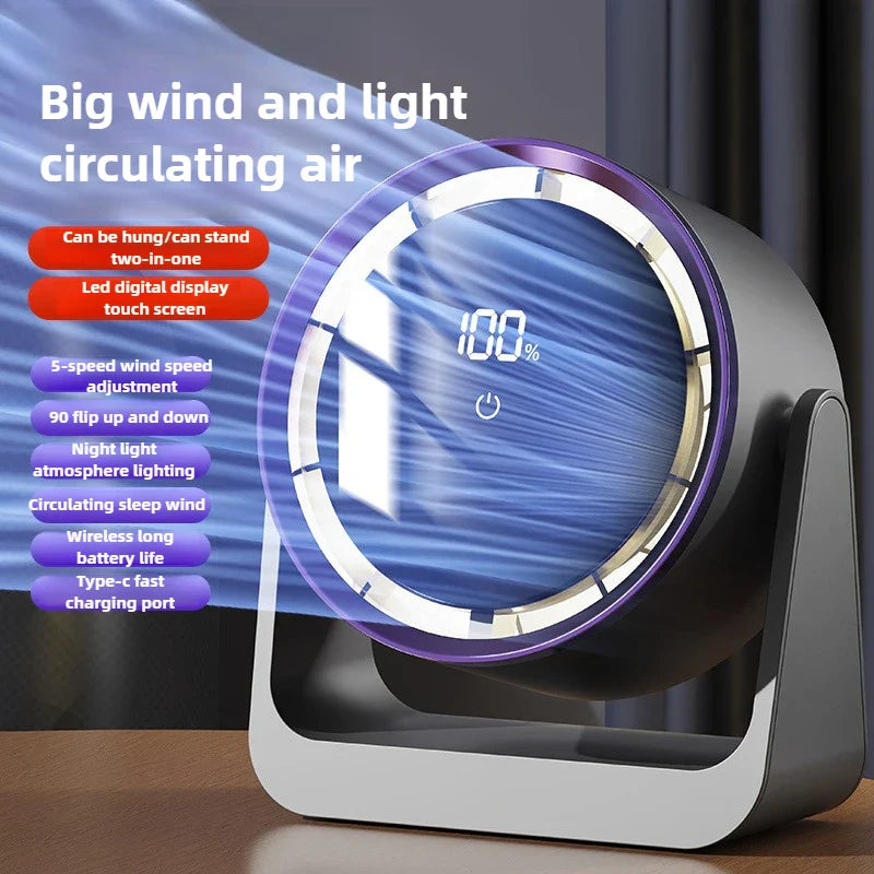 Touch Screen Mini Desktop Fan