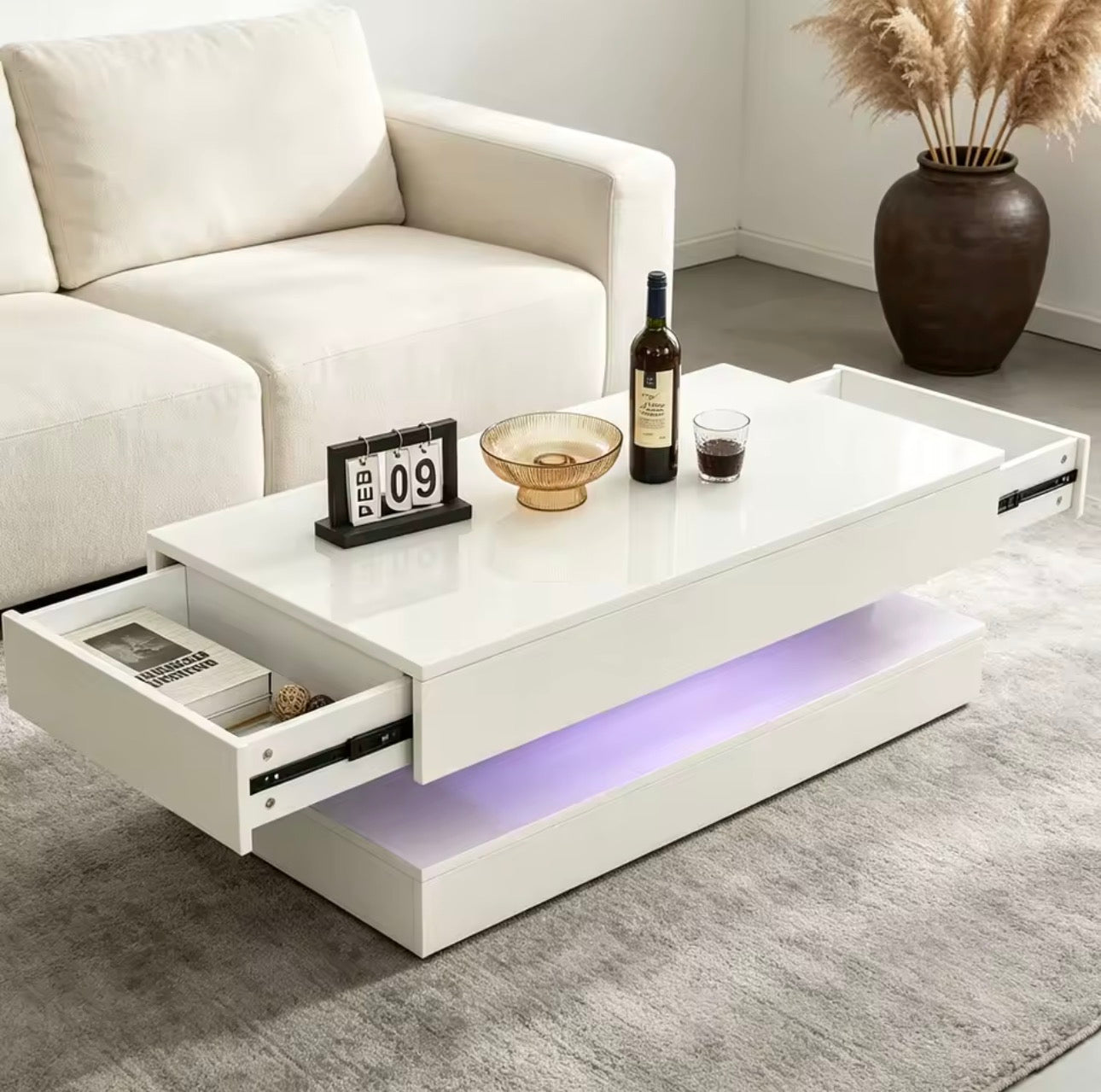 Elegant LED Coffee Table