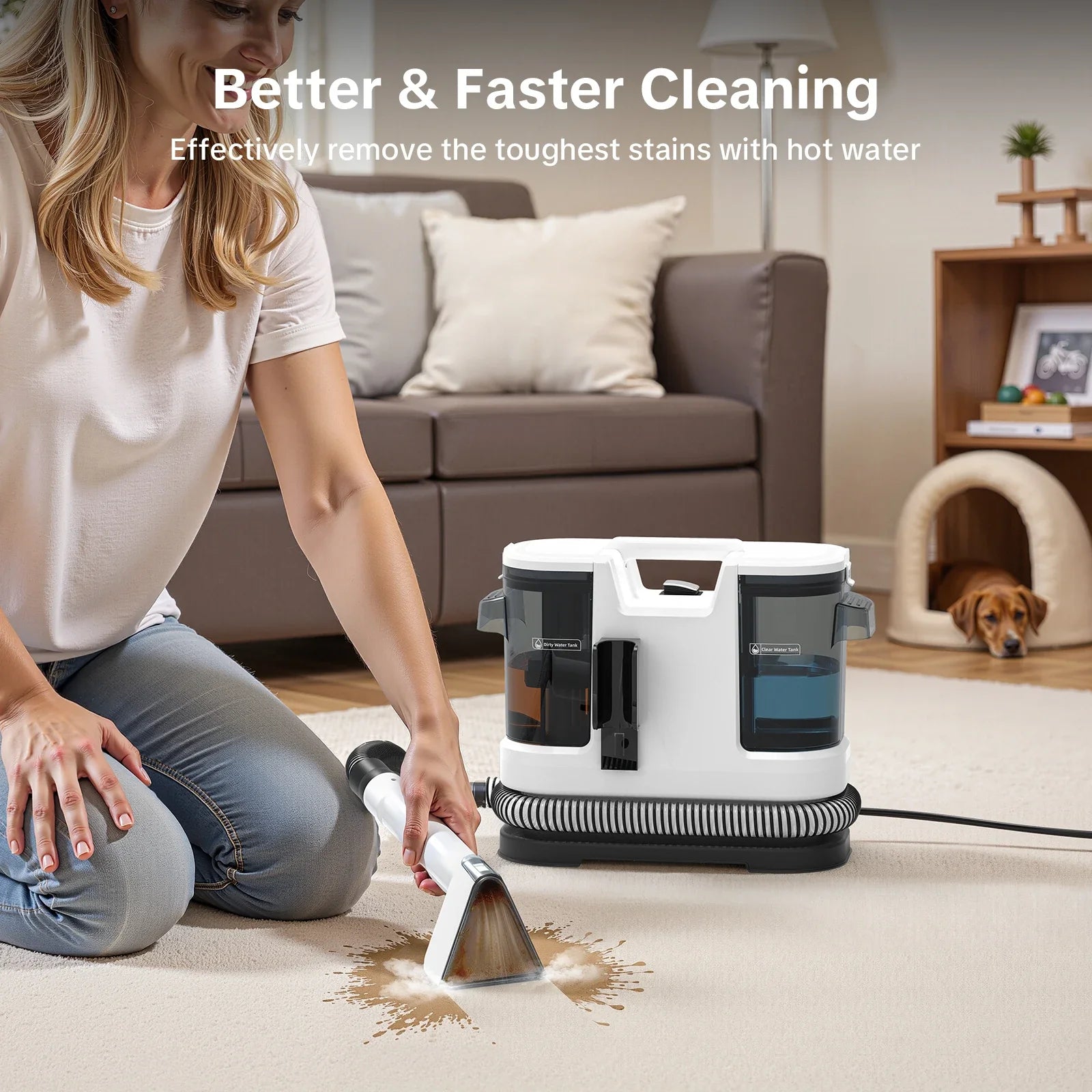 Lubluelu V8 Carpet Cleaner
