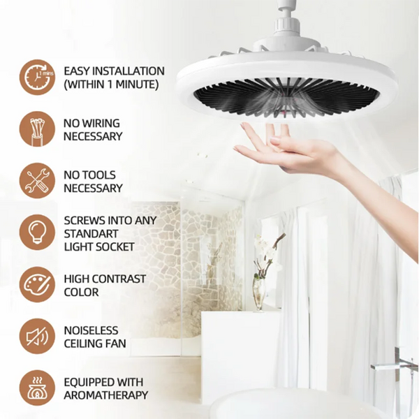 Elegant Ceiling Fan Light Combo