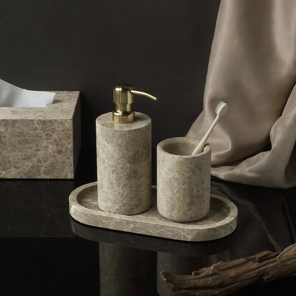Elegant Marble Bathroom Set