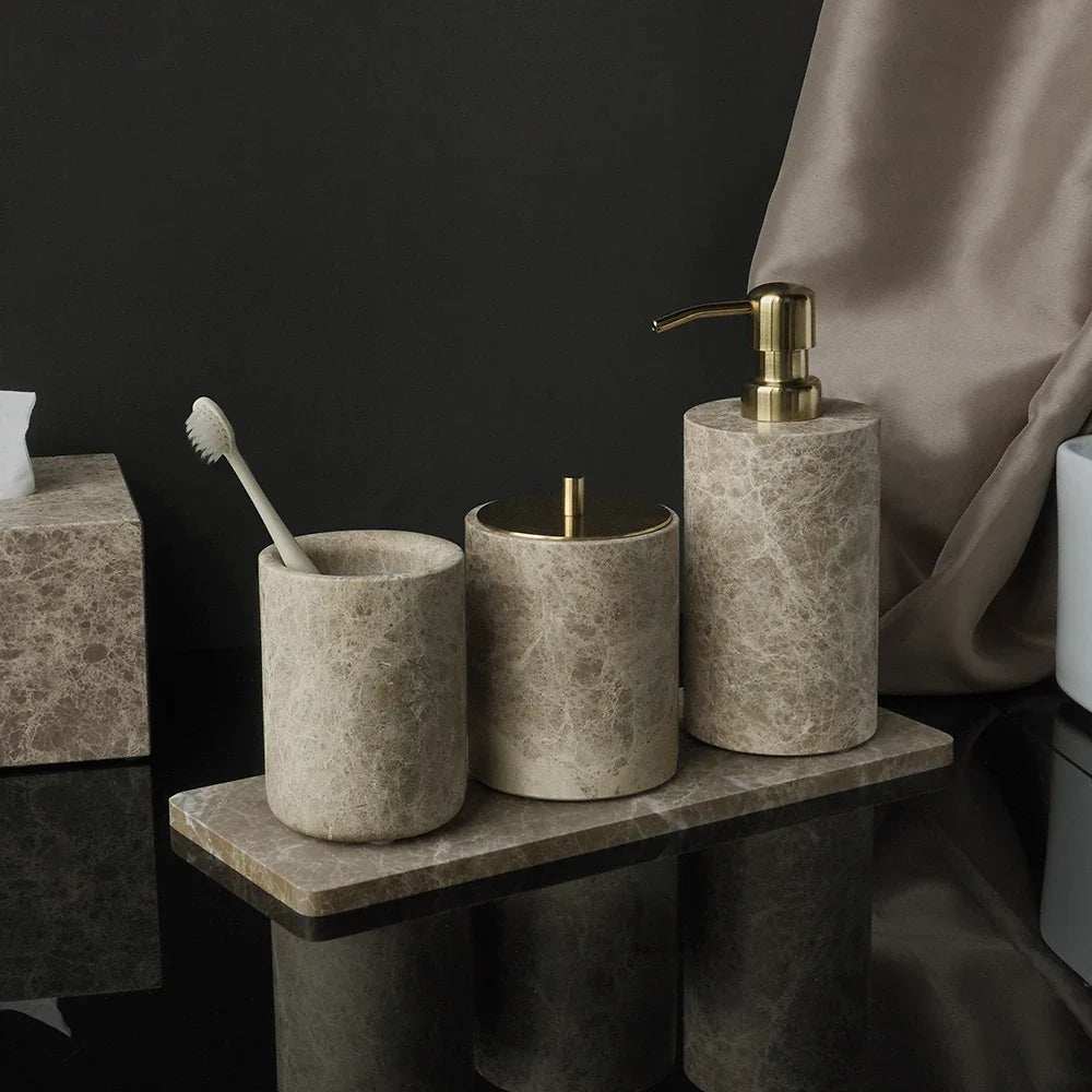 Elegant Marble Bathroom Set